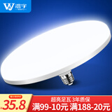 温宇LED飞碟灯泡 E27螺口家用工厂车间照明灯超亮节能灯飞碟吸顶灯泡 40W【加大加亮】照35-40平米