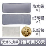 皇家惠人 颈椎热水袋充电式热敷脖子背肩颈部暖水袋送父亲节老人实用礼物 太空灰+绒布套+艾绒包×1