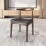 铁元帅实木电脑桌70cm宽台式现代卧室简约书桌家用书房办公原木写字长桌 牛角椅