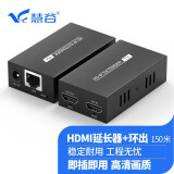 慧谷HDMI延长器 高清视频hdmi网线延长器 网线转hdmi   hdmi转RJ45网线转换器 usb网线延长器 4K 200米 HDMI延长器+本地环出【1080P-150米】 1对价格
