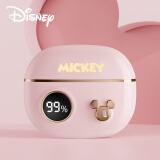 迪士尼（Disney）2023新款蓝牙耳机真无线运动跑步音乐耳机半入耳式情侣听歌通话降噪苹果14华为oppo荣耀手机通用 米奇粉色
