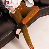 皮尔卡丹【2800D加绒加厚】打底裤袜 不易起球黄金缎面火神绒PI轶纶 黑色