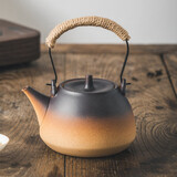 唯古复古酒精灯煮茶壶套装室内煮酒炉客厅烧水壶温茶蜡烛炉环保油盒炉 单壶_小尖顶（800ml）