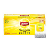立顿（Lipton）黄牌精选红茶茶叶50包100g 袋泡茶茶包 办公室休闲下午茶礼盒