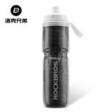 洛克兄弟（ROCKBROS）自行车水壶保冷挤压式山地车公路车水杯运动水瓶骑行装备 黑色