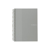 LIHIT LAB.日本LIHIT LAB.喜利HIRAKUNO方格活页线圈本简约大方记事本笔记本商务办公用品学生文具 B6银灰