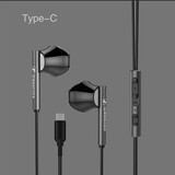 森海塞尔半入耳式重低音MX385i有线通话线控带麦type-c通用 【Type-c接口】德行全新盒装+便