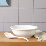 锦真雅2个大汤勺2大勺陶瓷汤古汤盆菜碗餐具微波炉大碗酸菜鱼碗 纯白1个9英寸汤古1大勺