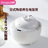 古牌电饭煲家用陶瓷内胆3L大容量电饭锅智能多功能柴火饭定时预约煲仔饭 日式养生陶瓷电饭煲 3L
