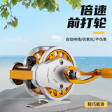 垂弦4.0倍速全金属前打轮带排线轮轻松卸力溜鱼高速比矶钓渔轮筏钓轮 4.0高速比前打轮带排线 右手型