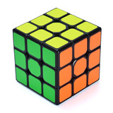 奇艺启航W三阶 升级版启航三阶 入门竞速专业魔方附教程儿童玩具 黑色