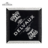 Delvaux官方旗舰店德尔沃品牌经典款丝巾 方巾 黑白