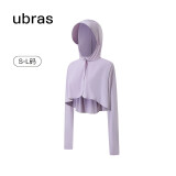 ubras【特卖】羽柔凉感披肩连帽防晒衣女服外套女短款防晒服 【防晒披肩-无面罩】星黛紫色 M