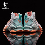 乔丹篮球鞋男运动鞋学生透气减震高帮耐磨黑骑士战靴运动篮球鞋 宁静蓝/乔丹白 40