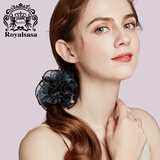 Royal sasa新年礼物发圈发饰花朵手工发绳扎头发马尾发圈皮筋头饰品