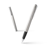德国进口 凌美(LAMY)钢笔签字笔墨水笔Studio演艺系列时尚商务办公钢笔 开学季送老师学生 磨砂银EF尖(不带吸墨器)