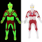 倍炫夜光奥特曼小怪兽解压玩具发光弹力拉伸软胶人偶小男孩捏捏乐 艾斯奥特曼 夜光