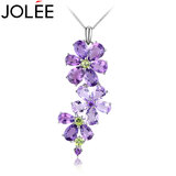 JOLEE【一物一证】项链天然紫水晶S925银时尚轻奢彩宝饰品送女士礼物