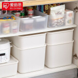 爱丽思（IRIS） 收纳盒桌面塑料收纳箱化妆品内衣物整理玩具盒爱丽丝桌面储物盒 【中号*3个套装】 白色 无盖