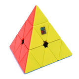 魔域文化彩色马卡龙魔方 二三阶34四五阶学生初学者比赛专用魔方儿童玩具 彩色金字塔3阶 赠教程