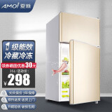 夏新（Amoi）小冰箱迷你双门 冷藏冷冻小型租房宿舍电冰箱 节能省电低噪 一级能效/35L金【1-2人使用】