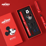 迪士尼(Disney)钢笔礼盒 钢笔小学生文具套装练字书法用墨水笔儿童生日礼物男女 米奇红色E0306M