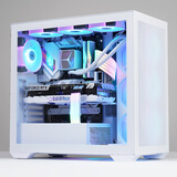 爱国者（aigo）YOGO系列 X1 白色 游戏电脑主机箱 支持三面水冷/E-ATX主板/双U3+Type-c/五面通风/4090显卡