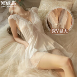 倾城鸟 性感睡衣情趣内衣女极污度诱惑蕾丝吊带网纱睡裙套装sm大码变态丁字裤开裆洞房夫妻刺激情趣用品 8463