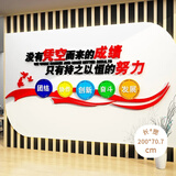 壹居长宁开学办公室装饰文化企业墙亚克力3D立体员工激励标语公司会议背景