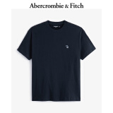 ABERCROMBIE & FITCH男装女装情侣装春秋经典小麋鹿美式宽松圆领短袖T恤KI124-9135 藏青色 M  (180/100A)