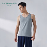 兄华男士打底背心夏季弹力莫代尔内衣男款吊带背心中老年运动汗衫薄款 麻灰 XL (175)