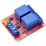 丢石头 带光耦继电器模块 2路继电器 12V工作电压 耐流10A 触发电平高低可调