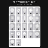 神牛（Godox）聚光筒保荣口摄影光学束光筒造型插片适用金贝南光艺术LED灯闪光灯调焦直播间特效背景墙 76-97号插片【拍下备注选的序号】 无规格