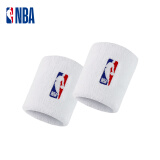 NBA篮球护腕毛圈加厚跑步健身擦汗吸汗护手腕运动护具网球排球羽毛球 白色 2只 均码