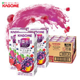 可果美 KAGOME 复合果蔬汁 日本进口野菜生活蔬菜汁 胡萝卜葡萄番茄水果汁饮料 多酚葡萄汁 200ml*12盒