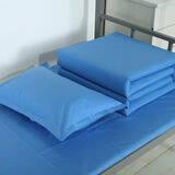 学校宿舍纯棉床单被套枕套上下铺学生夏季床上全棉被套批发 考蓝色 纯棉三件套(被套1.6*2.1m床单1.1