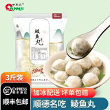 千年记（QANNJI）手工打鲮鱼丸 火锅食材潮汕顺德土鲮实心鱼丸子鱼饼 500g真空冷冻 鲮鱼丸 500g/袋*3