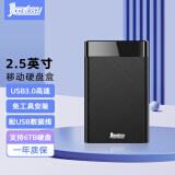 COOL-FISH 移动硬盘盒2.5英寸机械固态透明硬盘盒USB3.0台式笔记本改Sata外接盒子 【USB3.0黑纹理】