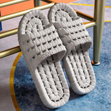 宜然拖 凉拖鞋男士家居室内防滑酒店镂空浴室情侣家用夏季拖鞋女 灰色 42-43(建议拍大1-2码)