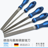 PFERD 德国马圈进口锉刀扁平半圆三角四方圆形钳工钢锉金属打磨 扁平锉（粗齿） 12寸