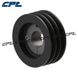 CPT 欧标皮带轮SPA125-03-2012节径125三槽 含锥套2012可定制 (皮带轮+锥套)内径20mm