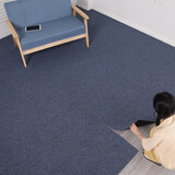 J Carpet地毯办公室地毯方块拼接满铺房间客厅家用商用公司pvc大面积 907蓝黑色  4片装 50*50cm/片