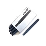 德国Lamy凌美墨水芯T10钢笔专用一次性替换墨囊墨胆5支装 适用狩猎恒星演绎Lx等型号 黑色