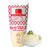 丘比日本进口蛋黄酱350g 美乃滋酱蔬菜水果沙拉酱汁汉堡寿司调味酱 单瓶