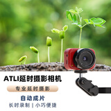 aTLi 延时摄影相机快进缩时拍微距高清摄像Vlog装修植物旅游工程录像机傻瓜定时循环延迟拍照数码相机 红黑色 标配-无储存卡