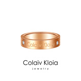 Colaivkloia情侣戒指男女对戒钛钢一对婚戒尾戒镶钻款情人节生日礼物送男女友 Tk0316-玫瑰金镶钻+皮绳 美码9号
