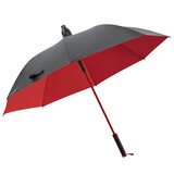 银枪抖音网红高尔夫长柄伞带防水套雨伞防晒大号直杆长柄自动双人雨伞 高尔夫防水套内红外黑