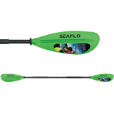 SEAFLO KAYAKS船桨划船浆皮划艇桨双头桨独木舟桨折叠法式品牌防滑铝杆玻纤桨 绿色220cm