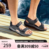 斯凯奇（Skechers）凉鞋夏季男鞋户外休闲沙滩鞋魔术贴增高凉鞋204105