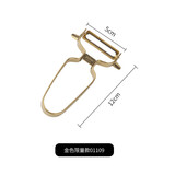 plazotta seit 1893德国 不锈钢削皮刀 水果削皮器 可削猕猴桃西红柿 2021金色款 01109